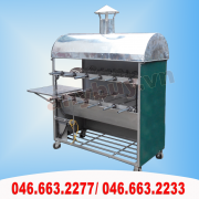  Lò quay vịt 2 tầng 10 xiên quây kín và bàn chặt 